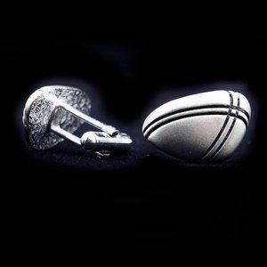 TRIANGULAR CUFFLINKS WITH A SATIN FINISH - McTSGB1